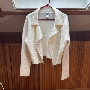 William Rast Ivory Open Front Jacket